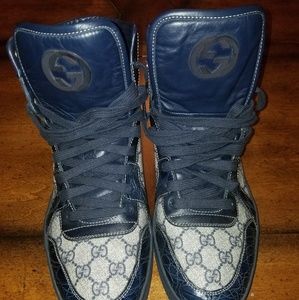 Men's Gucci Sneakers Blue/Croc size 12.5